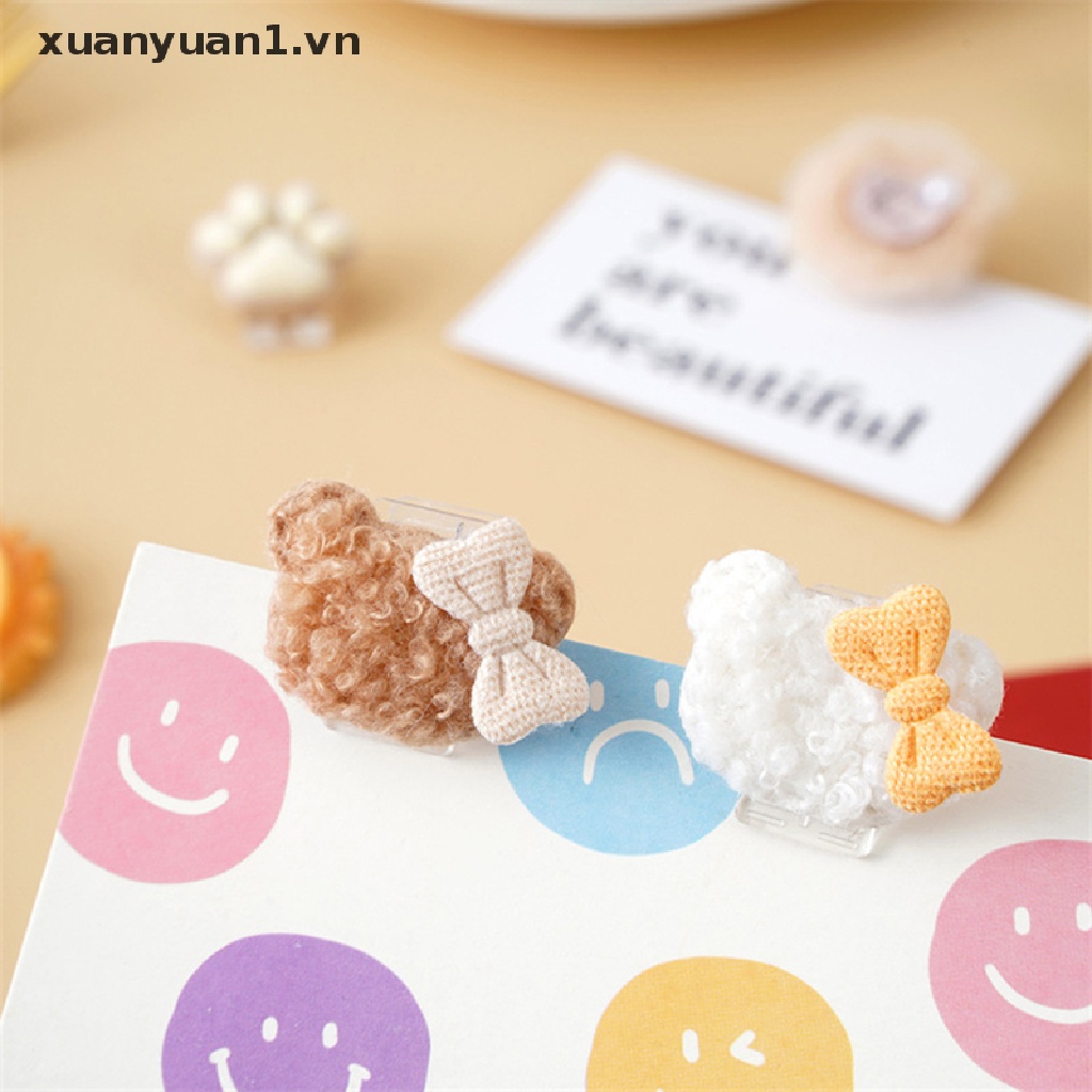 Set 4 Kẹp Sách Hình Động Vật Dễ Thương Bằng Acrylic