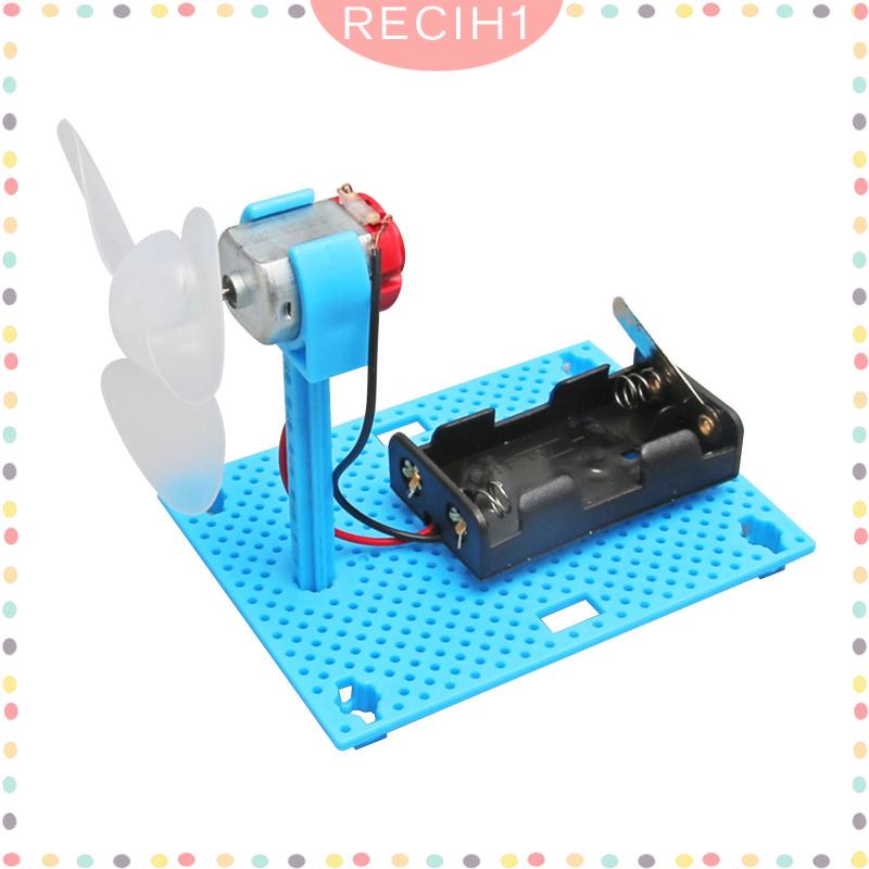 Mô Hình Động Cơ Quạt Phát Điện Thí Nghiệm Khoa Học DIY Cho Người Mới Bắt Đầu
