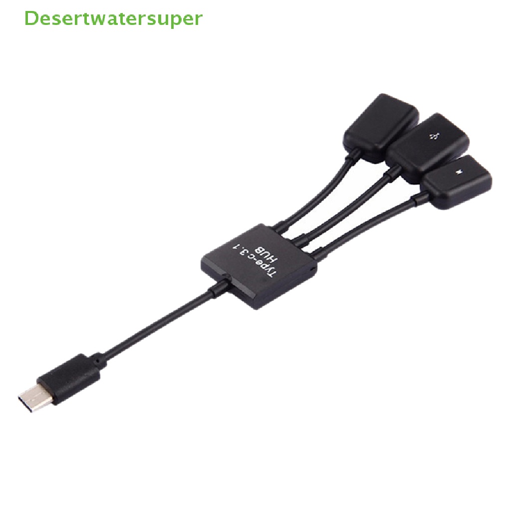 Cáp Chuyển Đổi 3 Trong 1 Từ Cổng USB Type-c 3.1 Sang USB 2.0 OTG