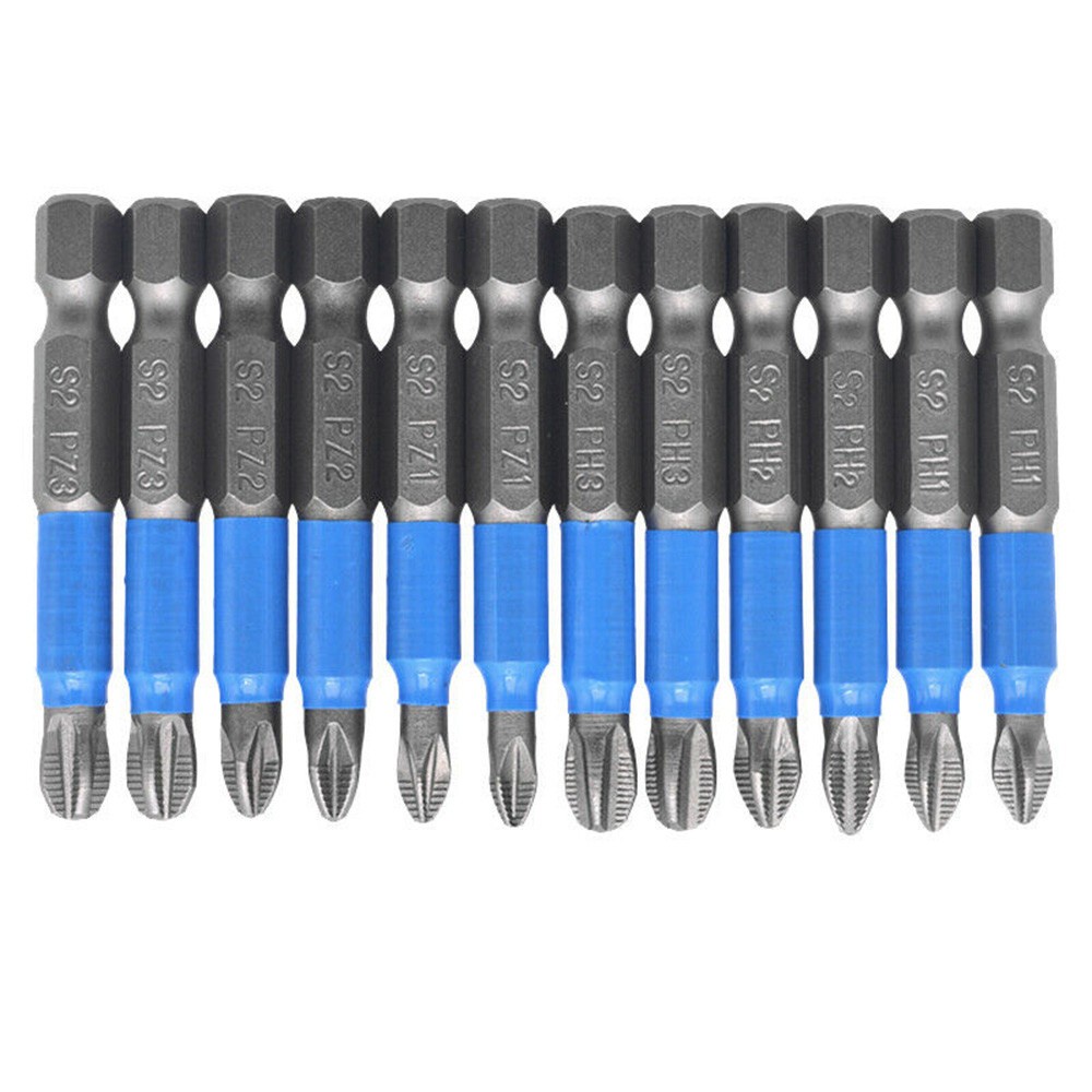 Set 12 Mũi Khoan Từ Tính Chống Trượt 50mm PH1 / PH2 / PH3 / PZ1 / PZ2 / PZ3