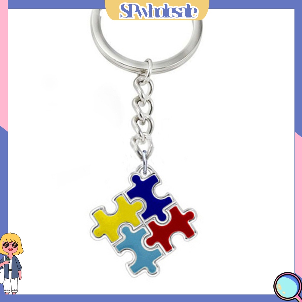 <SPwholesale> Móc Khóa Xe Hơi Đồ Chơi Nhận Thức Tự Kỷ Đầy Màu Sắc Unisex