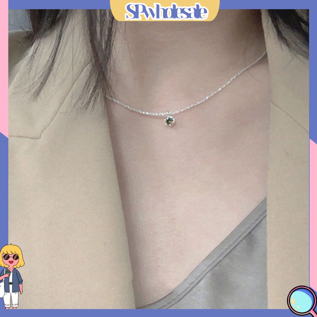 &lt;SPwholesale&gt; Vòng cổ Đính Đá Lấp Lánh Cao Cấp