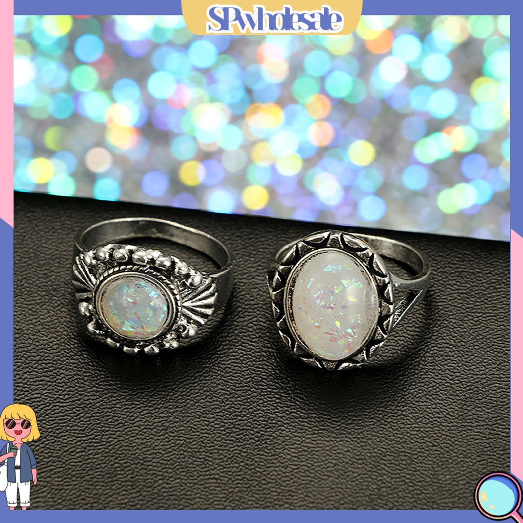 <SPwholesale> Set 8 Nhẫn Đeo Khớp Ngón Tay Phong Cách Vintage