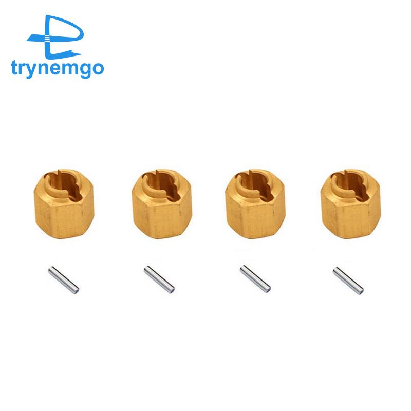 Bộ 4 Bánh Xe Nối Dài Bằng Đồng Thau 9750 Cho Traxxas TRX4M TRX-4M Tỉ Lệ 1 / 18