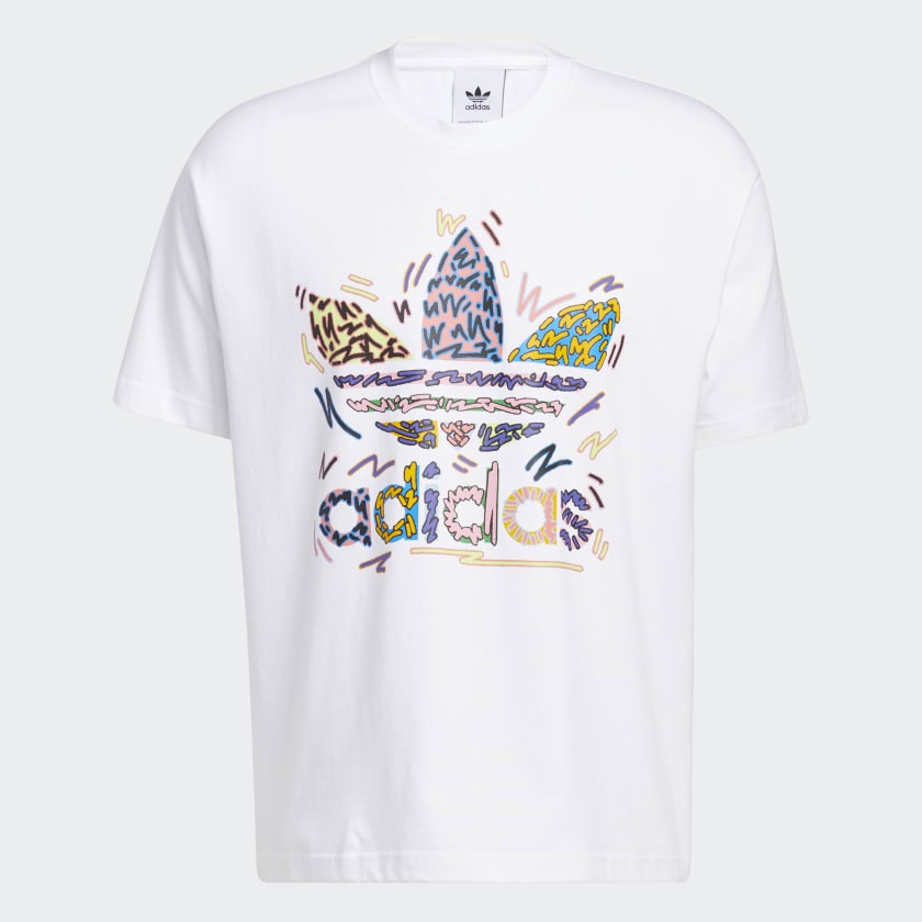 ADIDAS Áo Thun NgắN Tay In HọA TiếT NhiềU MàU SắC Cho Nam 100%