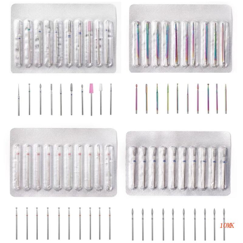 Set 10 Mũi Khoan Móng Tay Chuyên Dụng