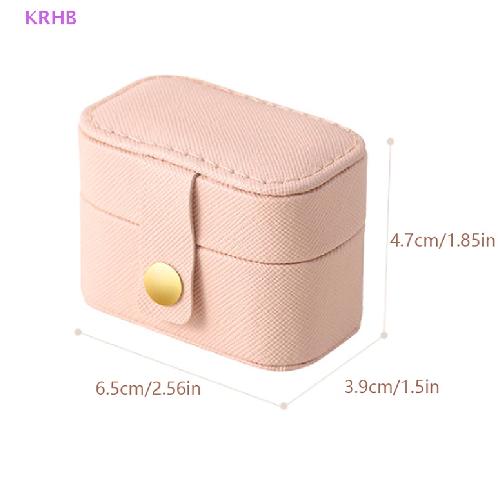 Hộp Đựng Trang Sức Bằng Da Cỡ Nhỏ Tiện Dụng Mang Đi Du Lịch Mới