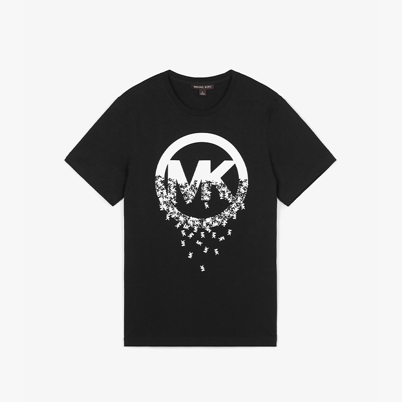 Áo Thun cotton Nguyên Chất Tay Ngắn In logo MK Thời Trang Thường Ngày Chất Lượng Cao Có size Lớn Cho Nam Và Nữ