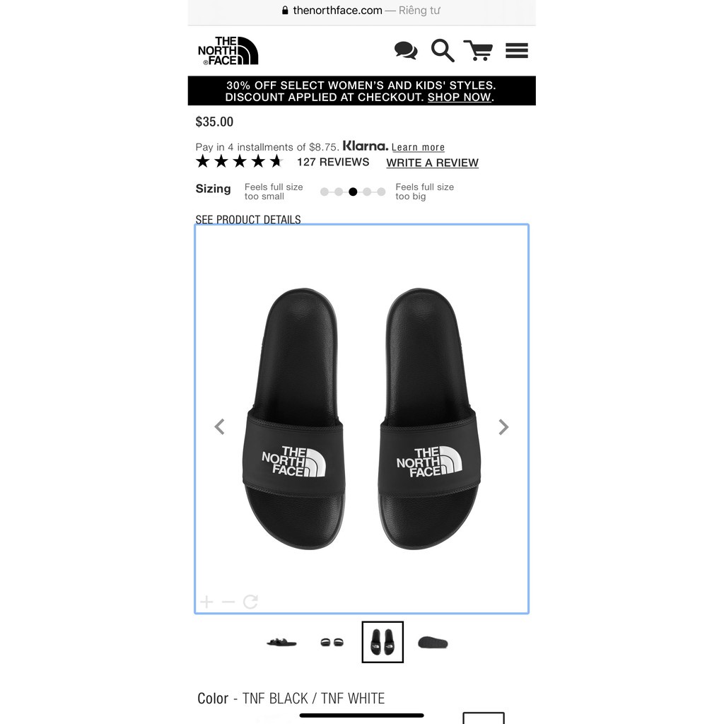 😘 Dép The North Face - REAL AUTHENTIC 100%