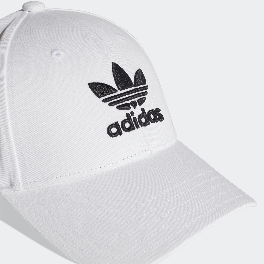 Adidas Phong cách sống Mũ Bóng Chày Ba Lá Unisex trắng FJ2544
