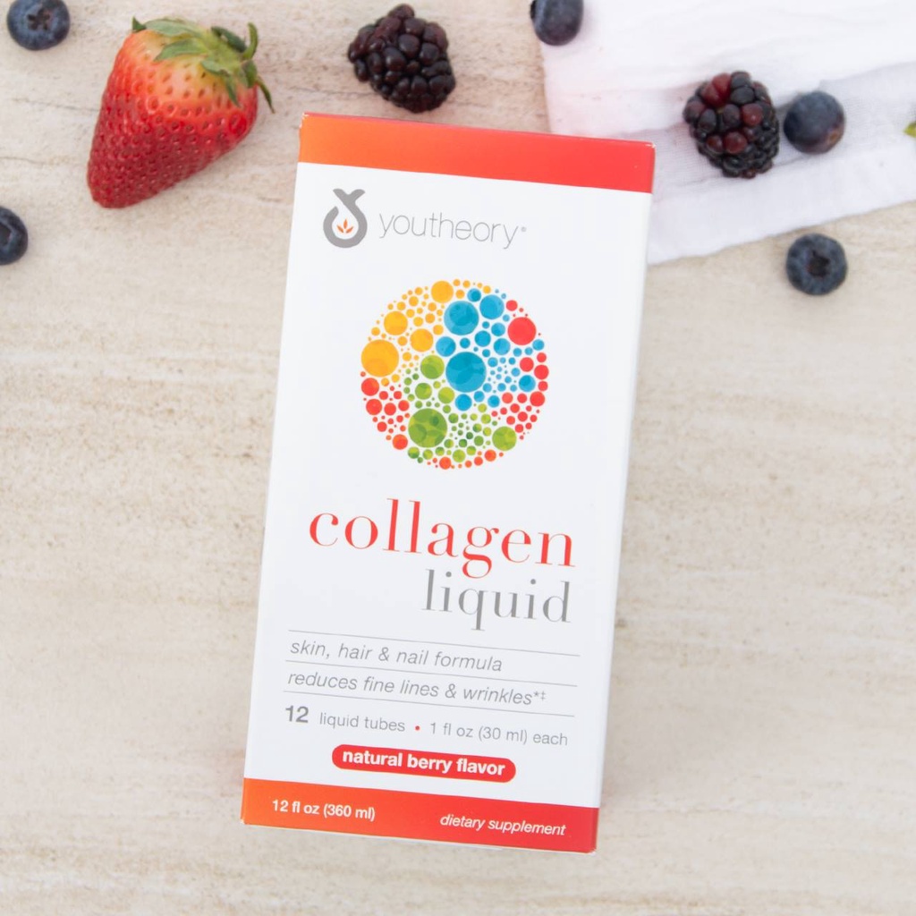 Collagen nước youtheory collagen liquid natural berry flavor 5000mg 30 gói x 30ml Healthy Care Extate Official Mall