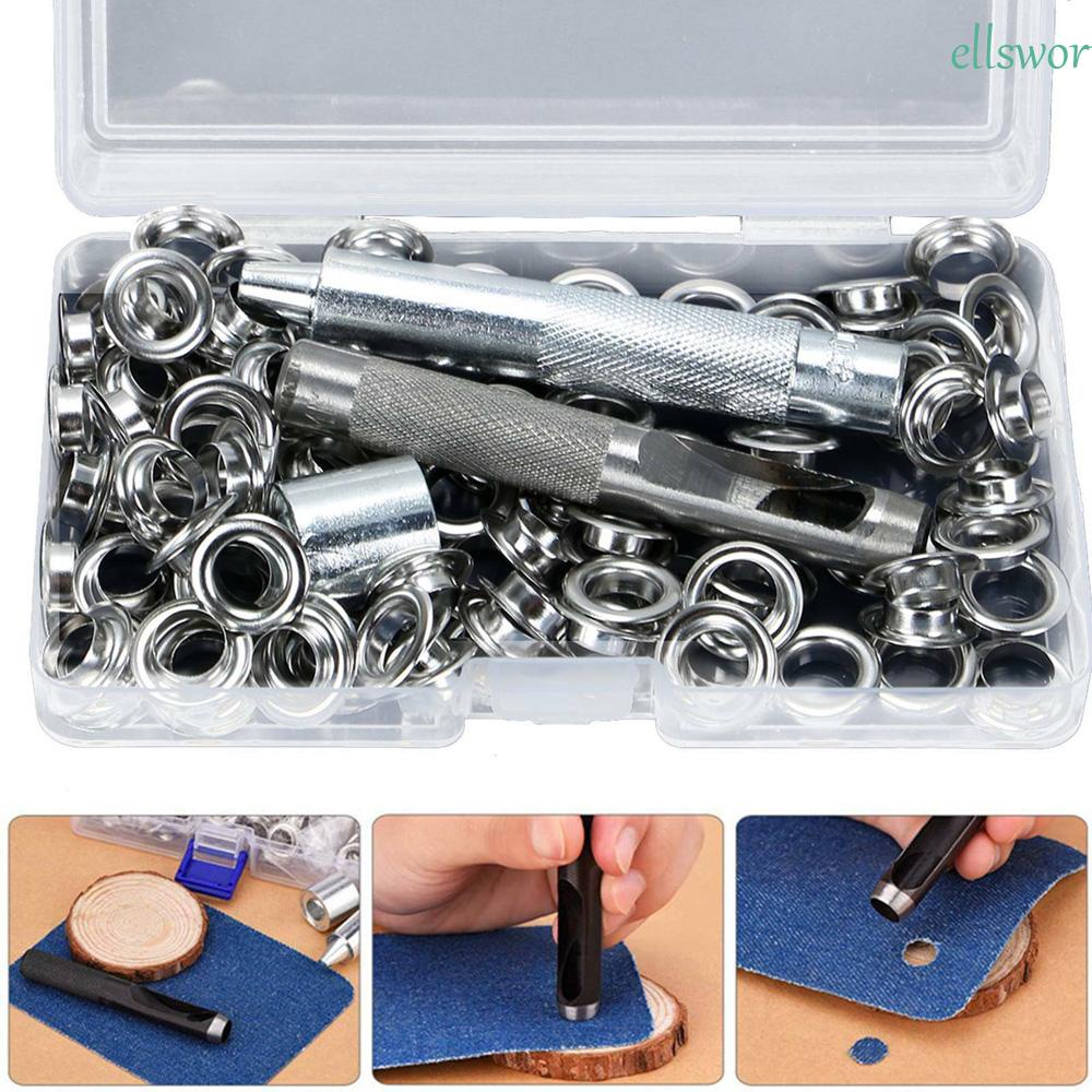 Set 100 Vòng Đệm Kim Loại Cho Máy May Tarpaulin