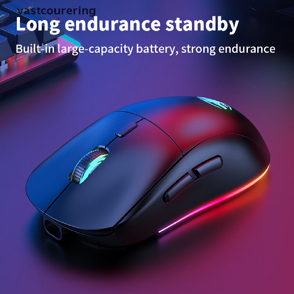 Chuột Quang Không Dây Vast G301 2.4G Có Đèn RGB Dùng Để Chơi Game