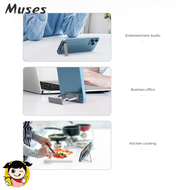 Giá Đỡ Điện Thoại Mini Bằng Hợp Kim Nhôm Thiết Kế Hai Thanh Gấp Gọn Tiện Dụng