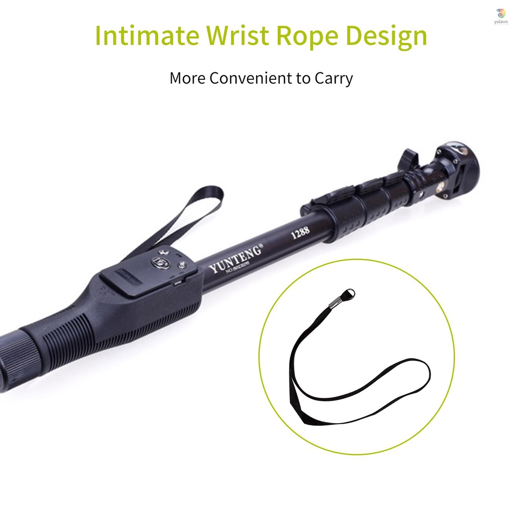 Gậy Tự Sướng yula) YUNTENG Cầm Tay Mở Rộng Bằng Hợp Kim Nhôm Có Thể Tháo Rời Với Giá Đỡ Điện Thoại Điều Khiển Không Dây BT Cho Camera Kỹ Thuật Số Nhỏ Ild