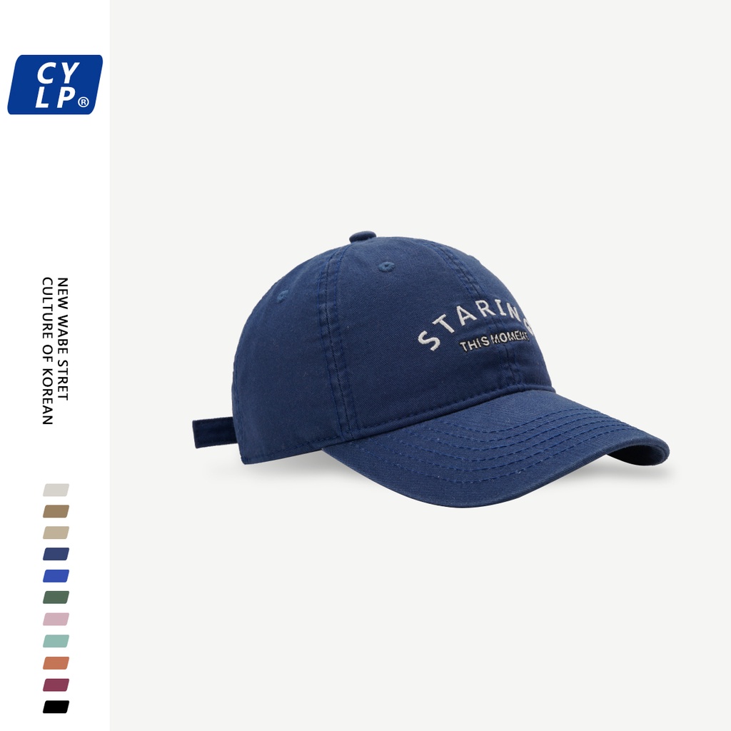 Mũ Lưỡi Trai Thêu Chữ Phong Cách Đường Phố Hàn Quốc Thời Trang Xuân Hè Cho Nam Và Nữ