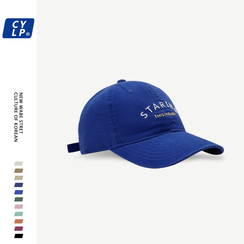 Mũ Lưỡi Trai Thêu Chữ Phong Cách Đường Phố Hàn Quốc Thời Trang Xuân Hè Cho Nam Và Nữ