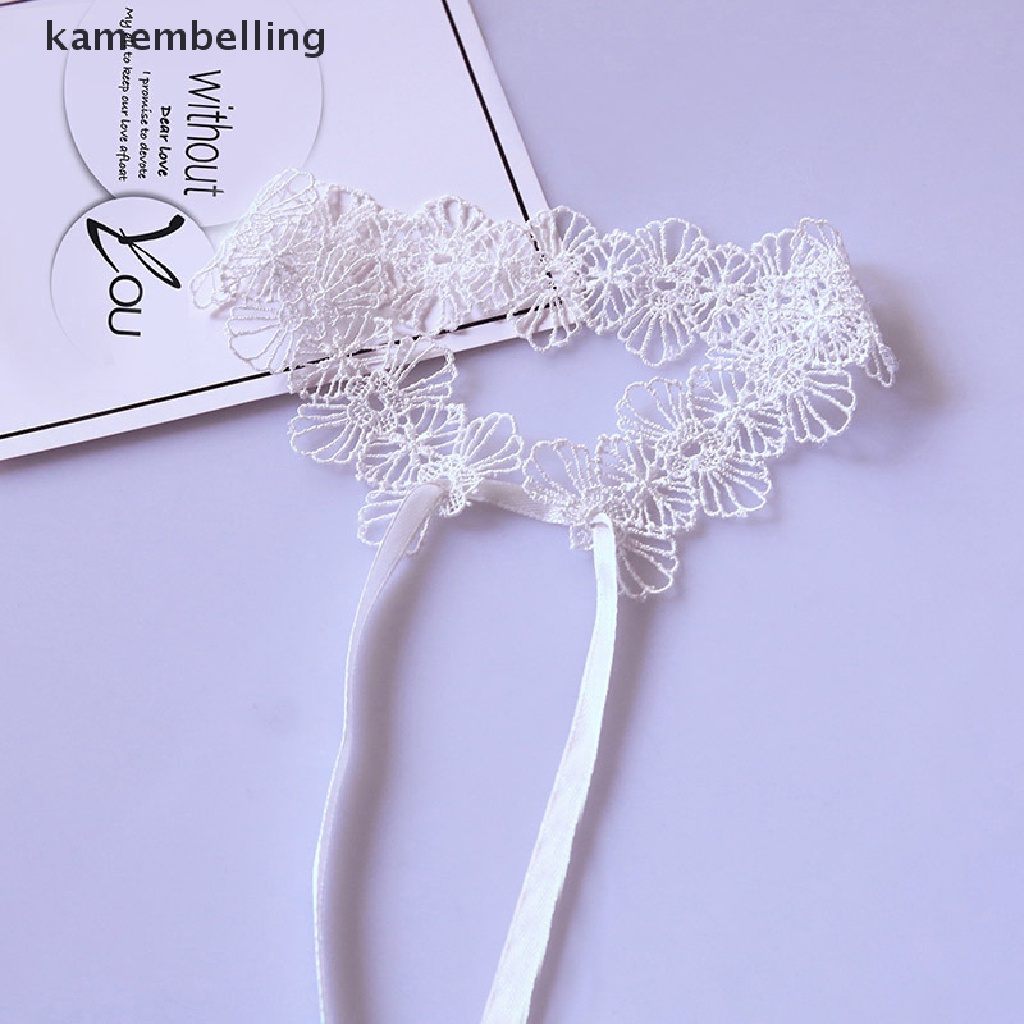 Kamembelling Vòng Cổ Choker Ren Dễ Thương Có Thể Tháo Rời Phong Cách Gothic Ngọt Ngào Cho Nữ