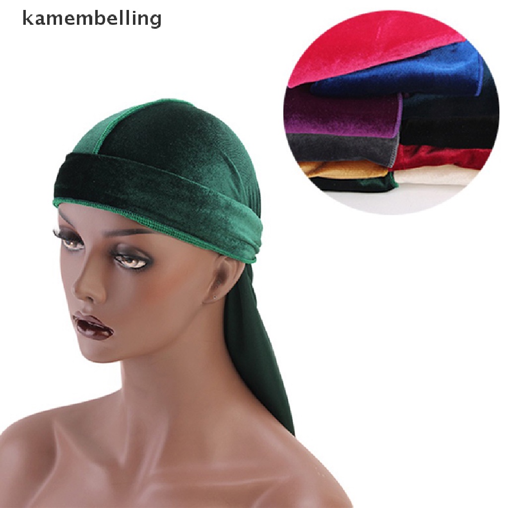 Kamembelling Mũ Trùm Đầu Vải Nhung Phong Cách Cướp Biển Chemo Bandana Cho Nam Và Nữ EN