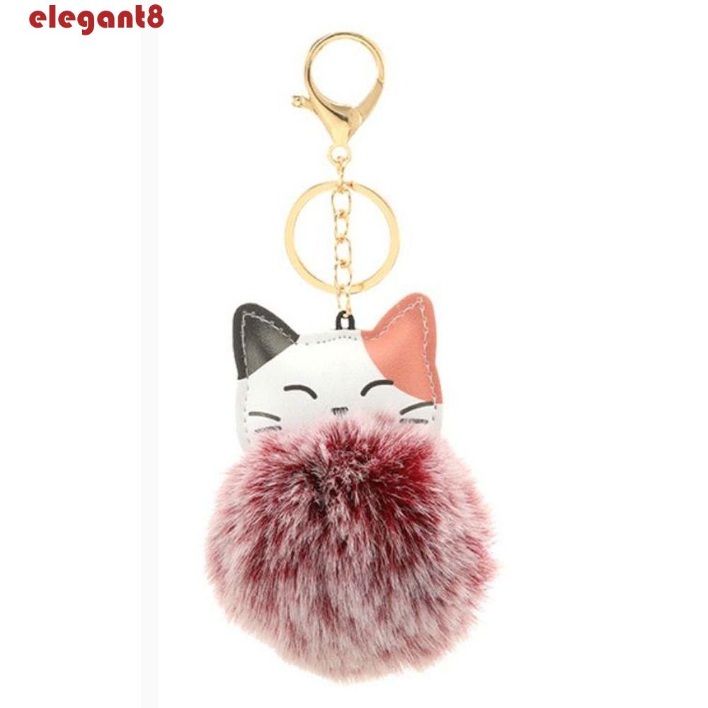 Móc Khóa Hình Mèo Nhồi Bông Dễ Thương