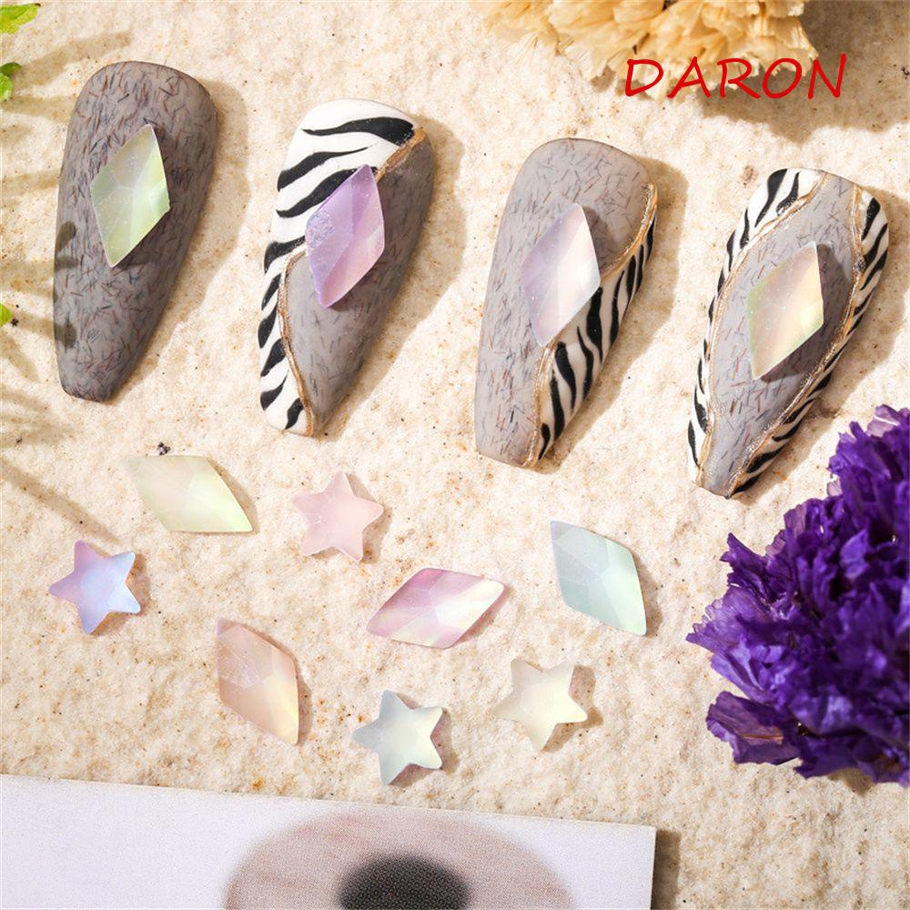 Móng Tay Giả Dạ Quang Độc Đáo Cá Tính|Hộp Phụ Kiện Trang Trí Móng Nghệ Thuật Họa Tiết Hoạt Hình Trái Tim Mặt Trăng Dạ Quang DIY