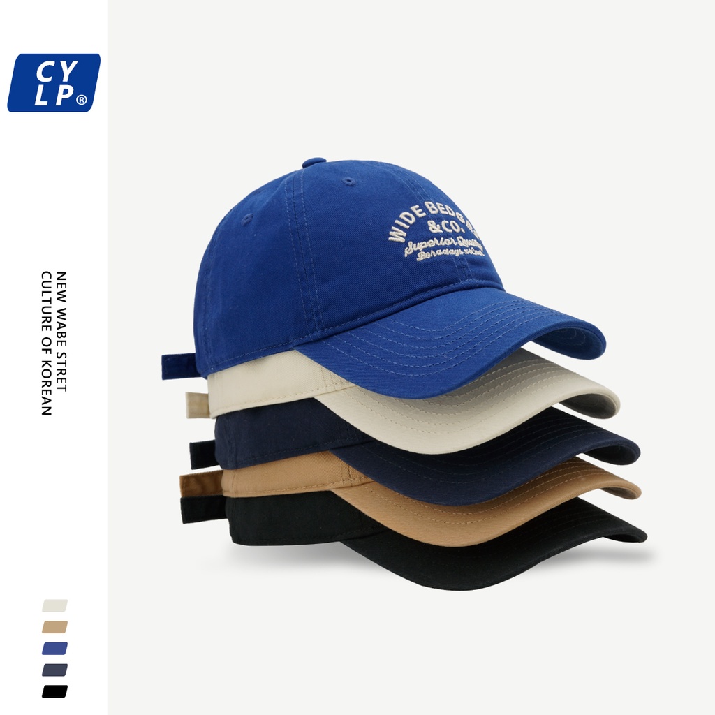 Mũ Lưỡi Trai Mềm Thêu Chữ Phong Cách Đường Phố Hàn Quốc Thời Trang Mùa Hè Cho Cặp Đôi