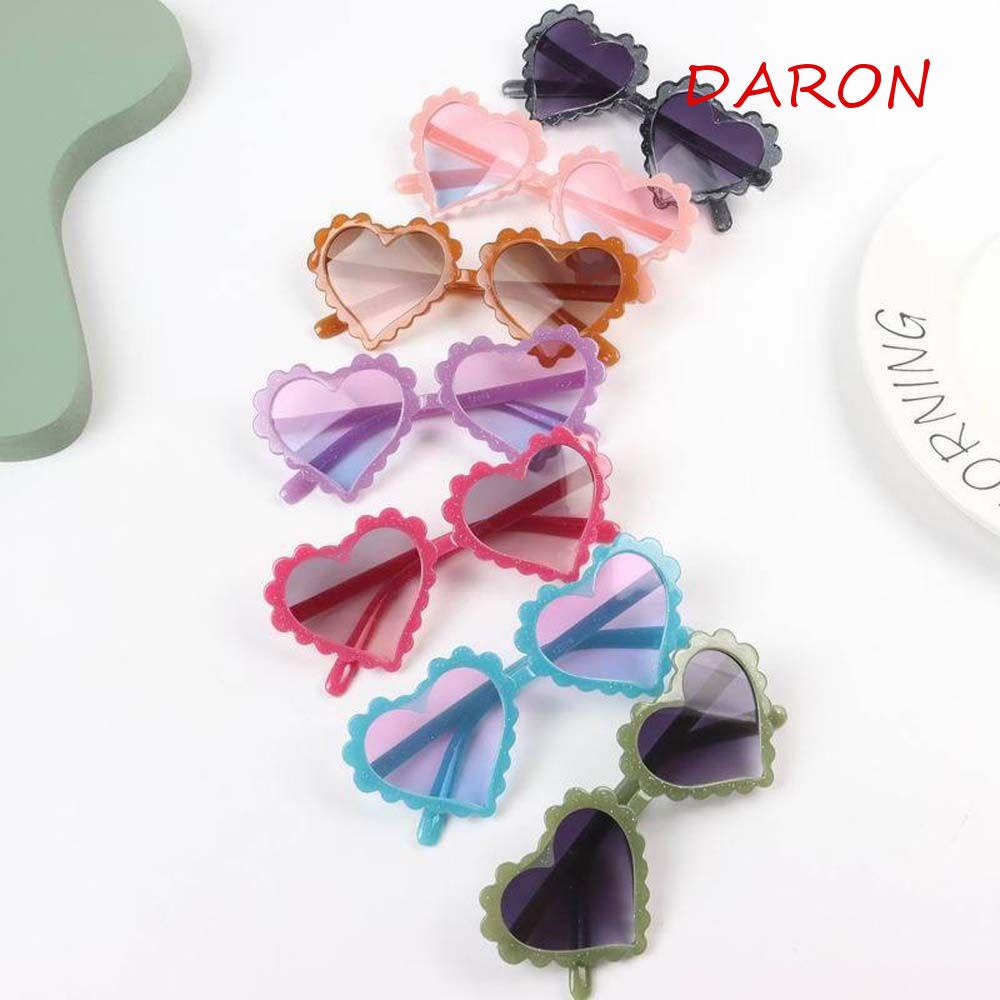 Kính Mát Hình Trái Tim Chống Tia UV400 Cho Bé Gái