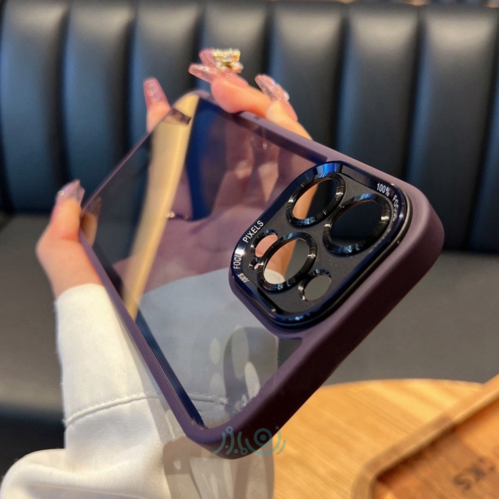 Ốp Điện Thoại Pha Lê Trong Suốt Có Tấm Chắn Bảo Vệ Camera 2 Trong 1 Cho iPhone 12 13 Pro Max 14 Pro Max 14 Plus