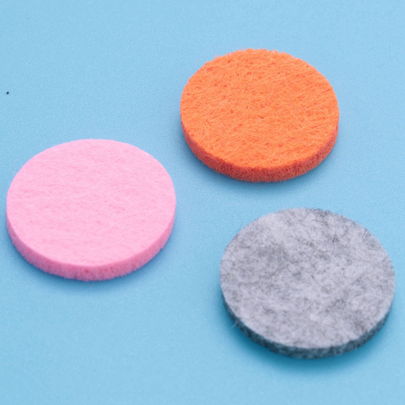 Bộ 48 Miếng Đệm Nỉ Đường Kính 22mm Dùng Khuếch Tán Tinh Dầu Trên Xe Hơi Có Thể Giặt