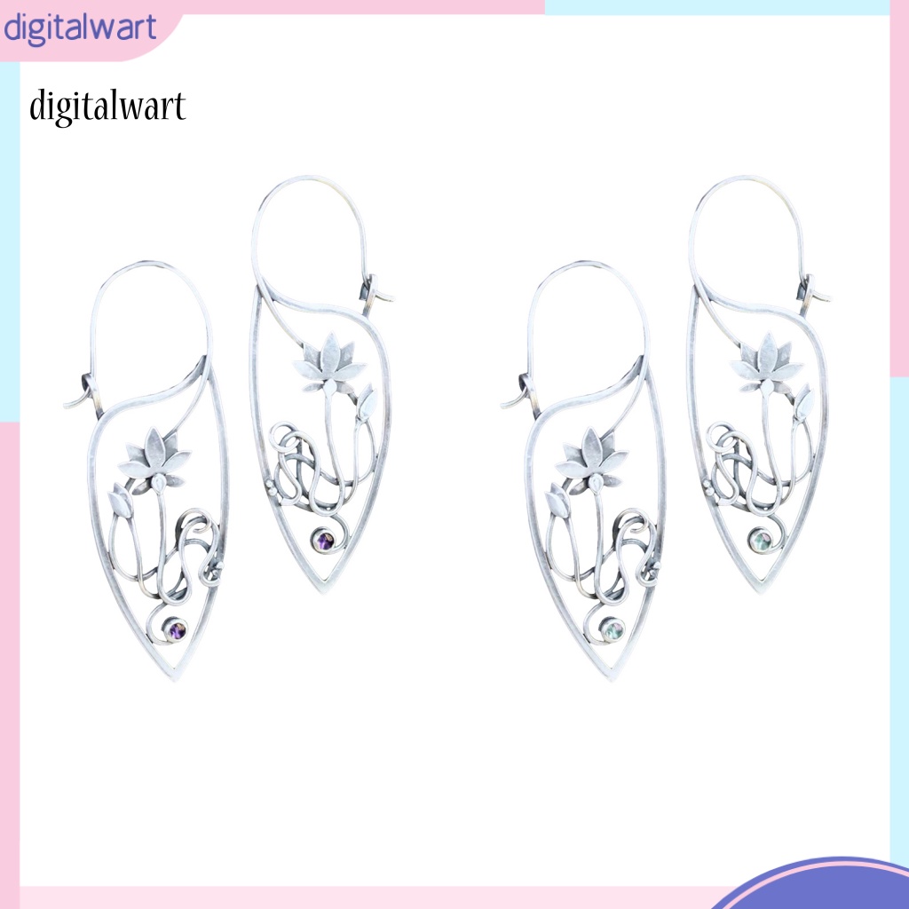 Kỹ Thuật Số| 1 Đôi Bông Tai Thiết Kế Rỗng Họa Tiết Hoa Tinh Tế Thời Trang Dự Tiệc Cưới Cho Nữ