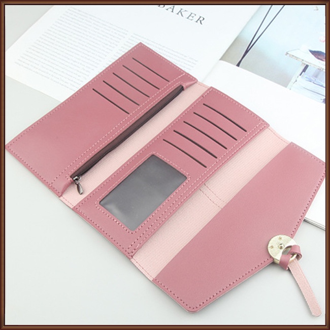 Ví Da Pu Gập 3 Thời Trang Dành Cho Nữ