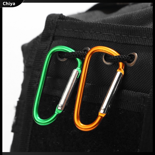 Set 5 Móc Khóa Carabiner Bằng Hợp Kim Nhôm An Toàn Cho Hoạt Động Thể Thao Ngoài Trời