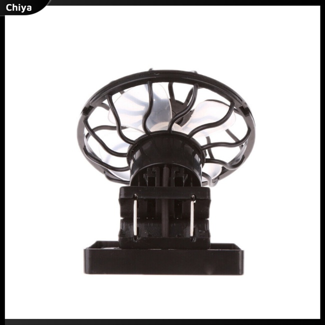 Quạt Làm Mát Mini Dạng Kẹp Tiết Kiệm Năng Lượng Mặt Trời Bằng Nhựa Tiện Dụng Mang Theo Du Lịch / Câu Cá