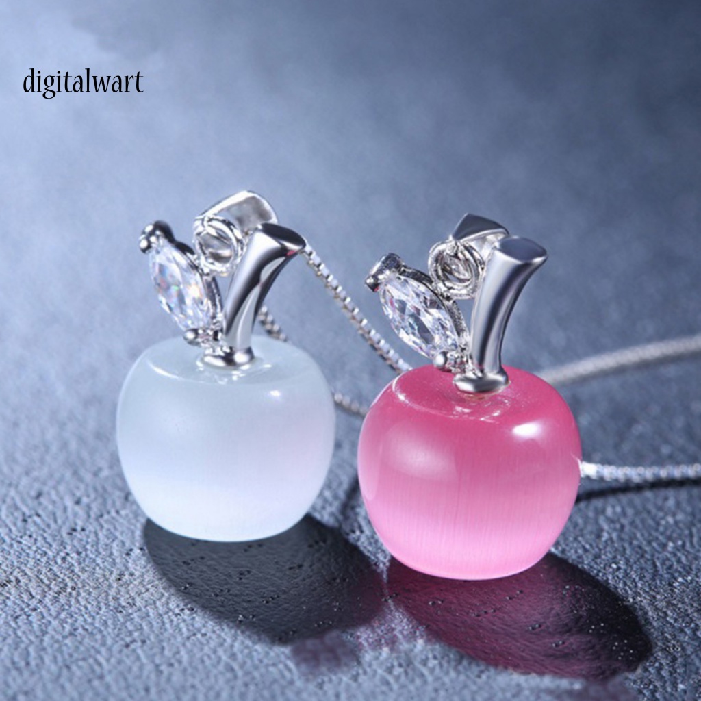 Kỹ Thuật Số| Vòng cổ Mặt Quả Táo Đính Pha Lê