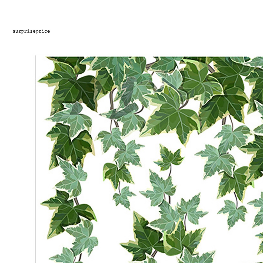 Sticker Dán Tường Bằng PVC Họa Tiết Lá Salix Dễ Thương Bắt Mắt