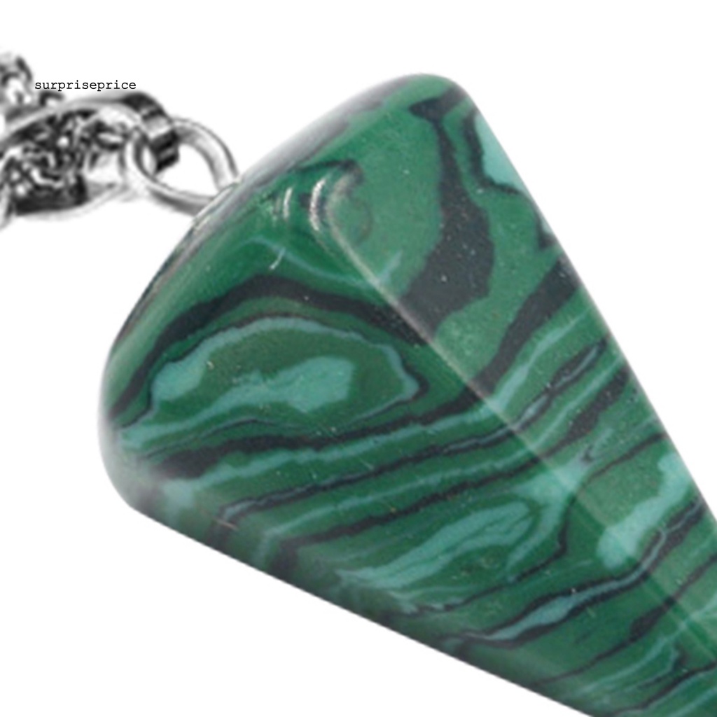 Vòng cổ Mặt Đá Lục Giác Bắt Mắt Thanh Lịch Cho Nữ