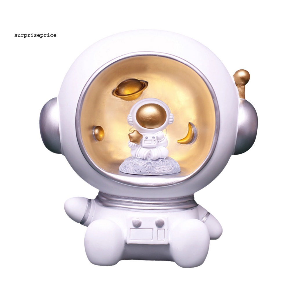 Mô Hình Tượng Phi Hành Gia Có Đèn LED Trang Trí Bánh Kem