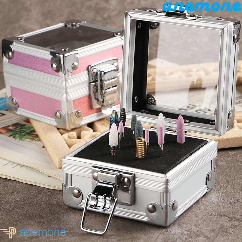 Hộp Đựng Đầu Mài Móng Tay Bằng Nhôm Tiện Dụng Đứng