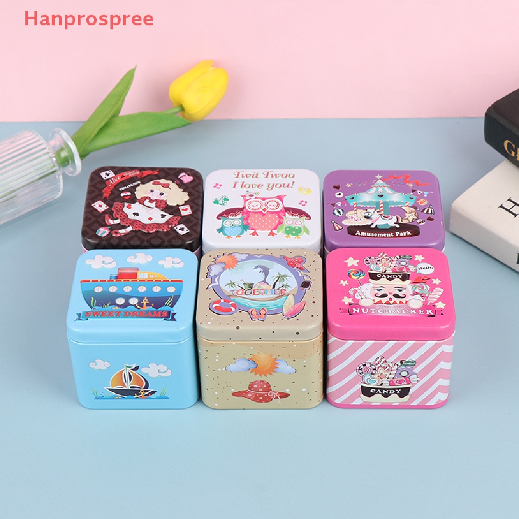 Hanprospree > Hộp Thiếc Nhỏ Đựng Trang Sức Kẹo Nhiều Màu Sắc