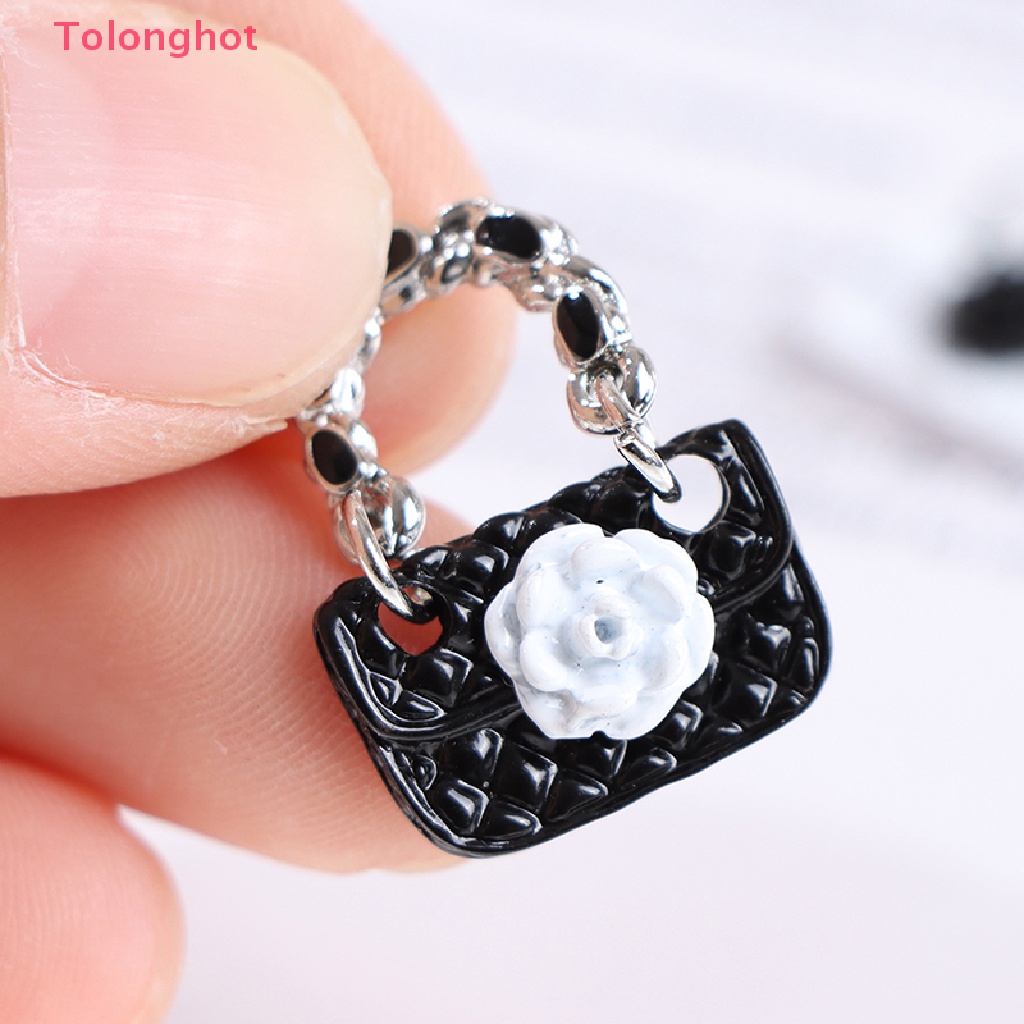 Set 2 Túi Xách Da Đeo Vai Thời Trang Cho Búp Bê 1: 6 1: 12