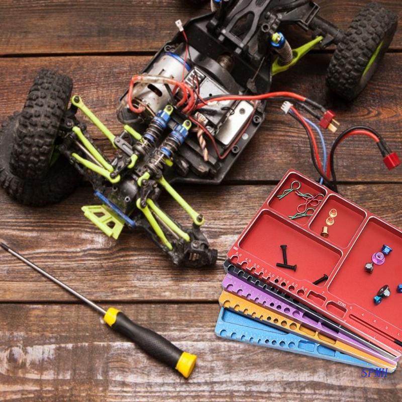 Khay Đựng Ốc Vít Bằng Hợp Kim Nhôm Cho Xe Hơi Điều Khiển Từ Xa