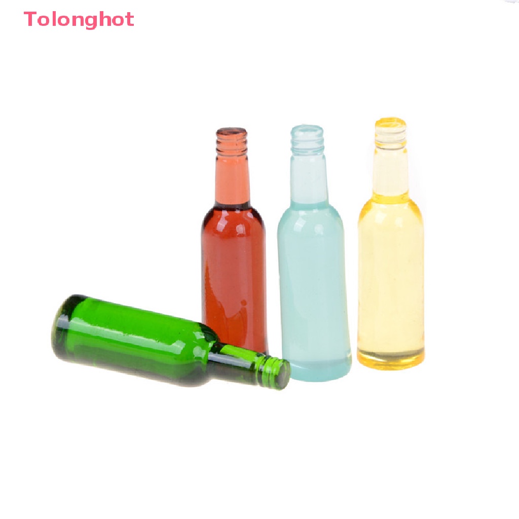 Set 6 Chai Rượu mini Tỉ Lệ 1: 12 Dùng Để Trang Trí Nhà Búp Bê