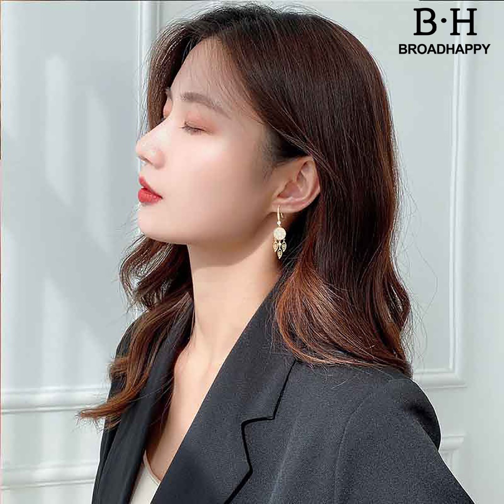 1 Cặp Bông Tai bh.f / 1 Cặp Hình Dreamcatcher Đính Đá Thời Trang