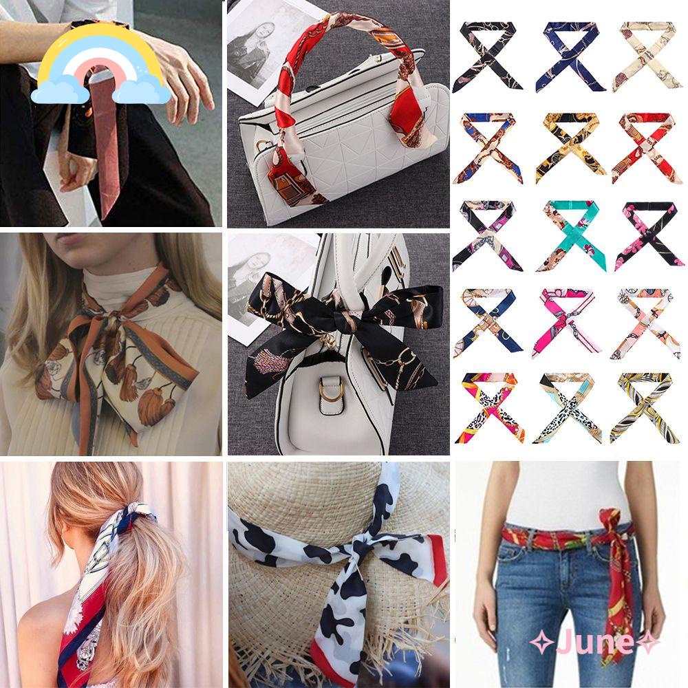 Dây ruy băng buộc cổ tay/thắt lưng bằng lụa nhỏ 40 màu thời trang cho nữ
