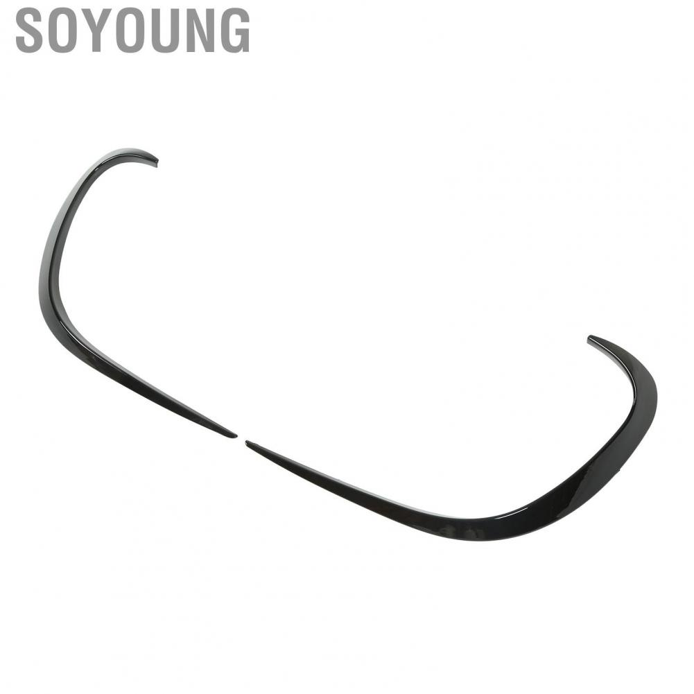 Soyoung Bumper Lip Spoiler Diffuser  Front Air Rust Proof Tight Installation Glossy Black for Car