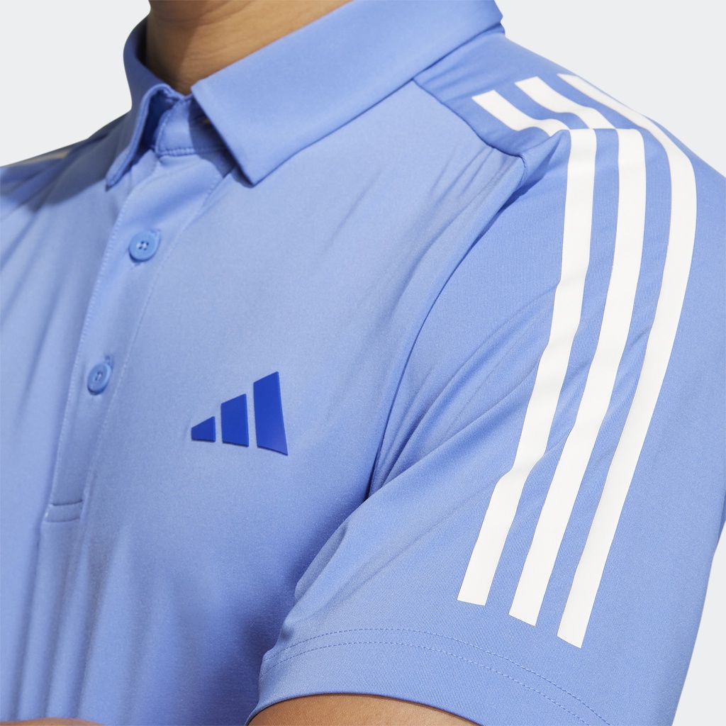 Adidas Đánh gôn Áo Polo 3 Sọc AEROREADY Nam Màu xanh da trời HT6864