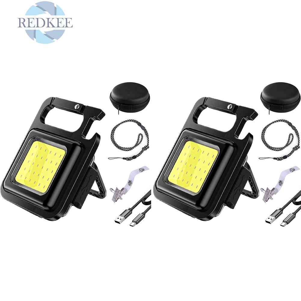 Móc Khóa Đèn Pin LED COB 400lm Chống Nước
