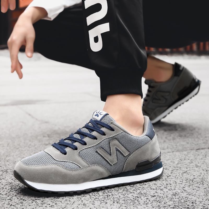 Giày Thể Thao Lưới Chữ N Đế Đệm Khí Chống Trượt Chống Mòn Thời Trang Mùa Hè Cho Nam Và Nữ