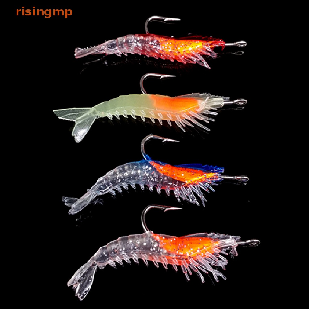 Mồi Tôm Giả Câu Cá Mềm 3g - 60mm 4 Màu