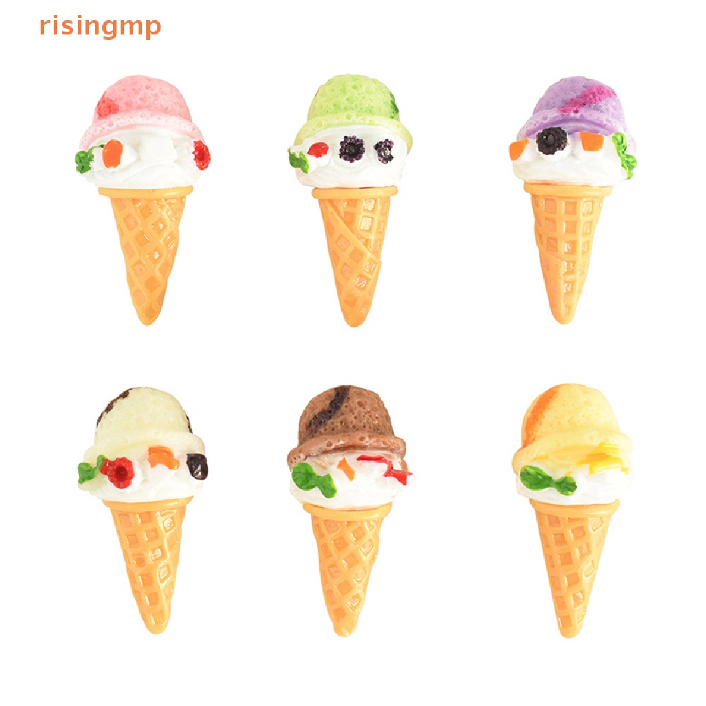 Bộ 5 Ly Kem Mini Tỉ Lệ 1: 12 Dùng Trang Trí Nhà Búp Bê